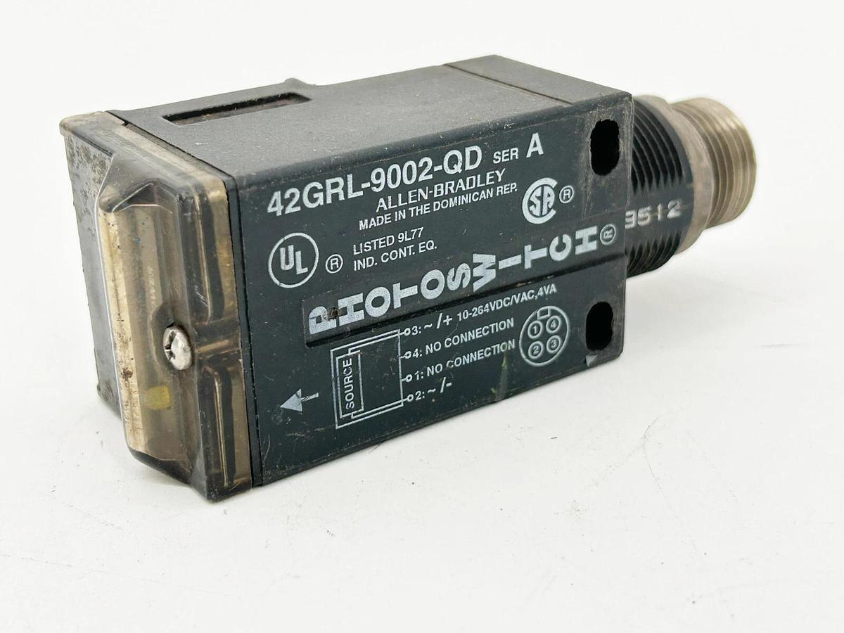 Used Allen Bradley 42GRL-9002-QD Photoelectric Sensor 4Pin SR Transmitted Beam Sorce