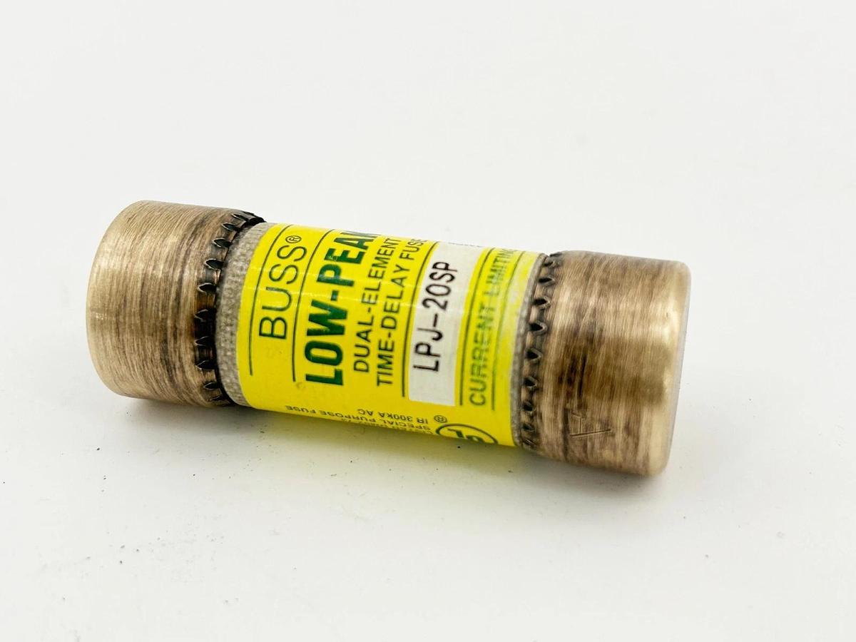 New Bussmann LPJ-20SP Low Peak Dual Element Time Delay Fuse 20A 600V