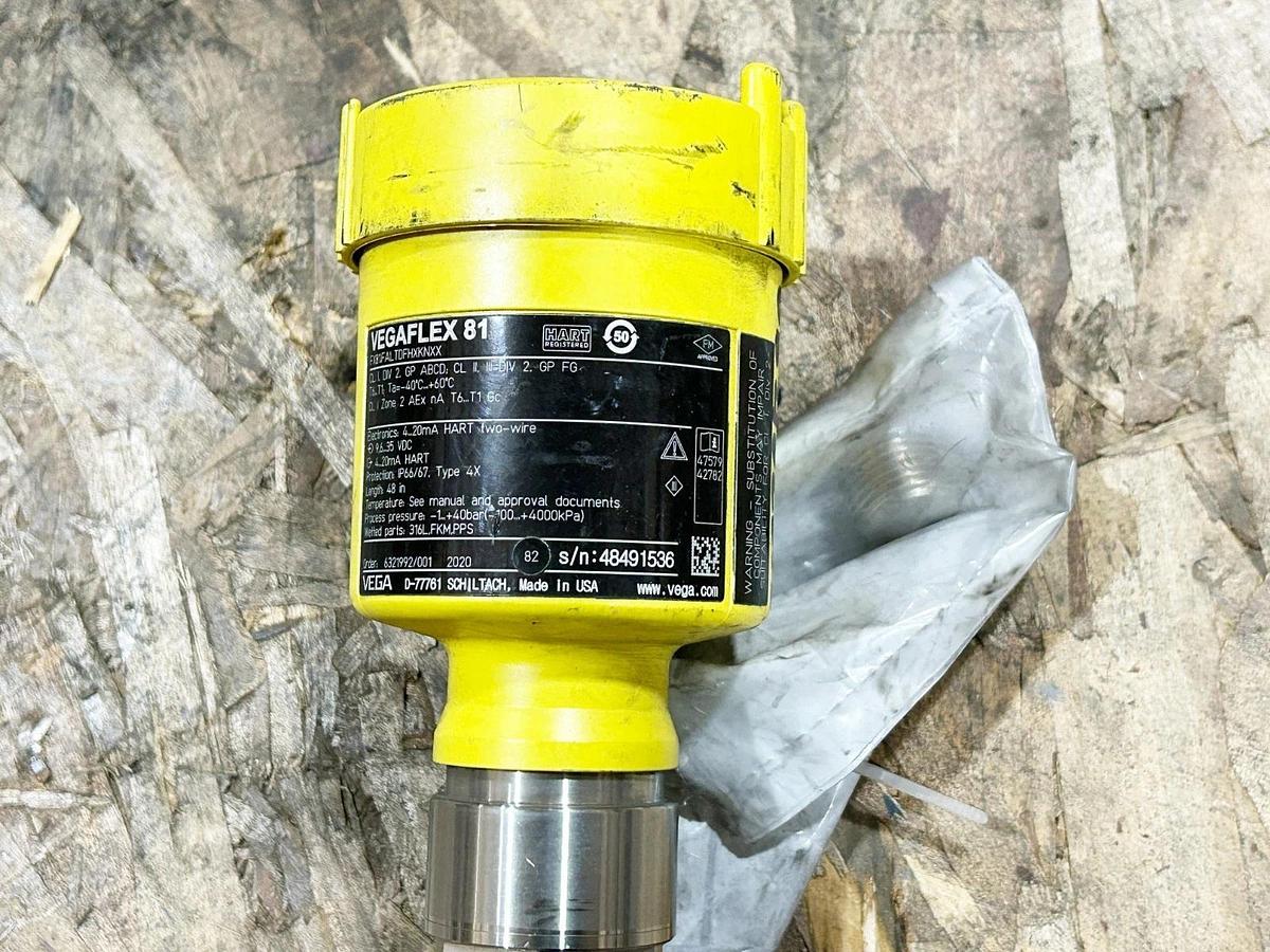 New Vega VEGAFLEX 81 Level Sensor 35VDC 20mA 48" Length FX81.FALTDFHXKNXX