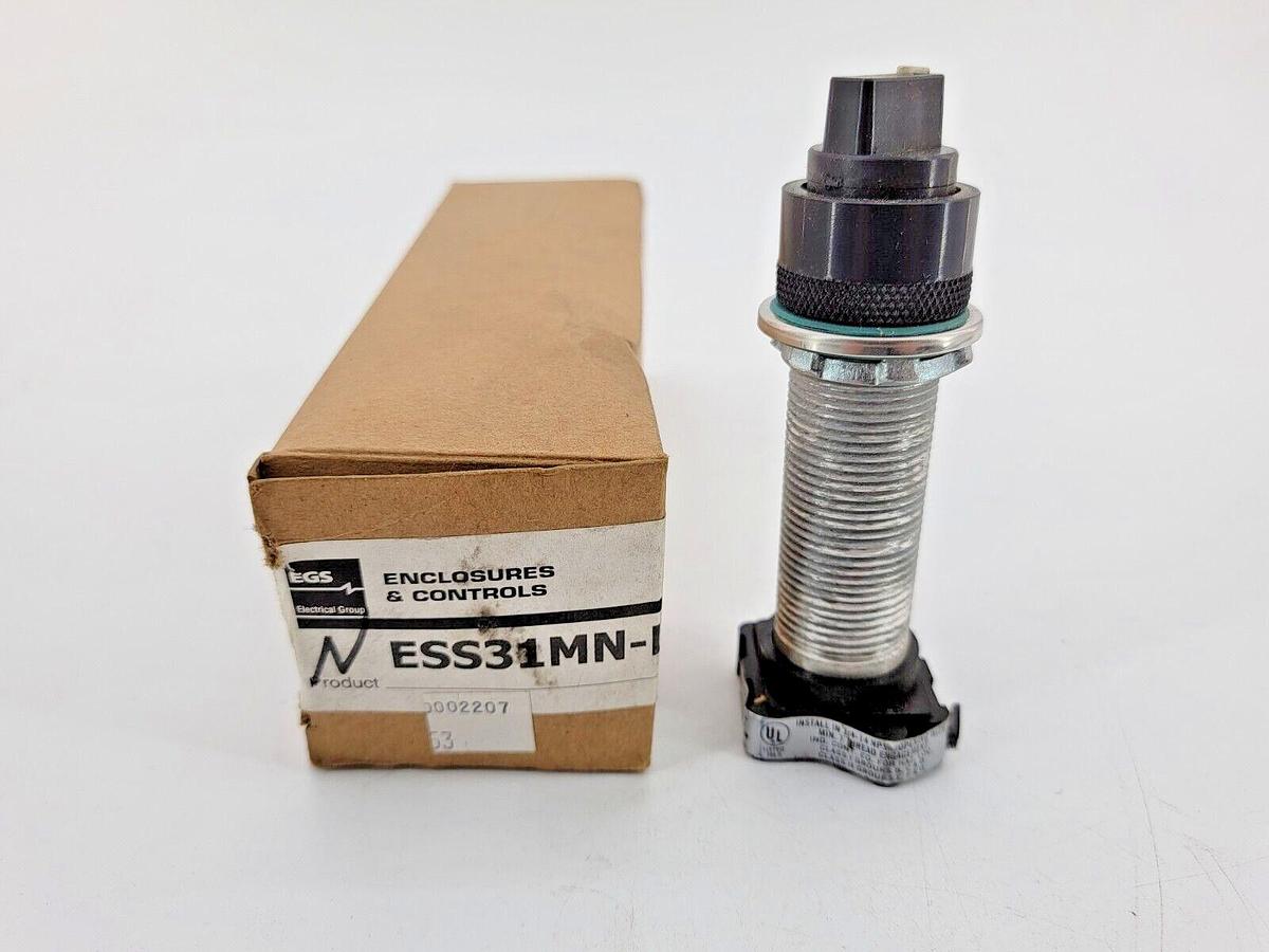 New EGS NESS31MN-L 3POS Selector Switch W/O Contact Blocks
