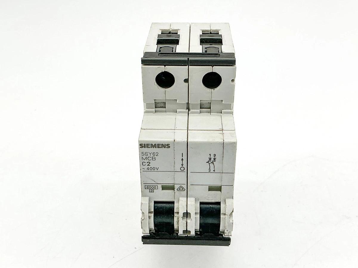 New Siemens 5SY6202-7 Mini Circuit Breaker 400V 2P - No Box