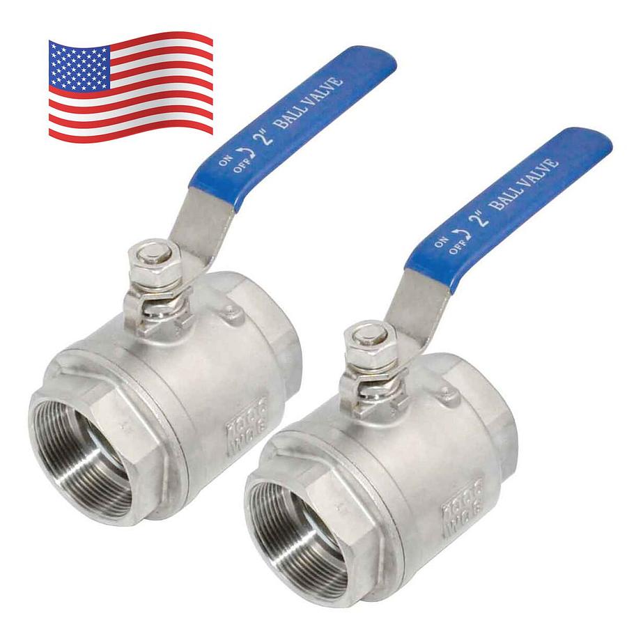 New Milwaukee Valve BA-475B Brass Ball Valve 2" 600WOG B16.44 - No Box