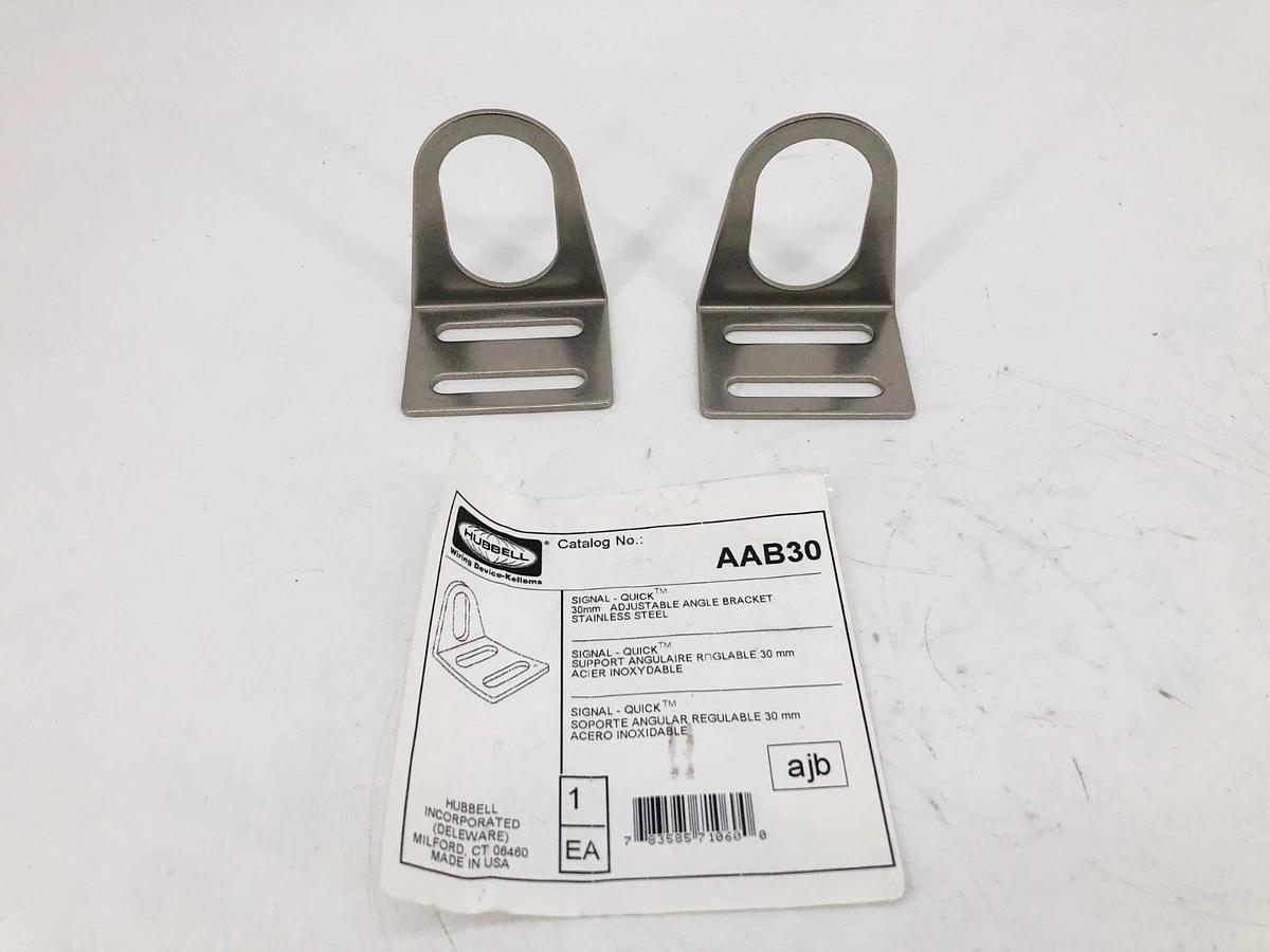 Lot of 2 New Hubbell AAB30 Adjustable Angle Bracket 30mm - No Box