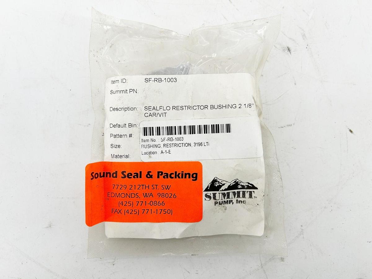 New Sound Seal SF-RB-1003 Bushing Goulds 3196 2-1/8" Shaft Size