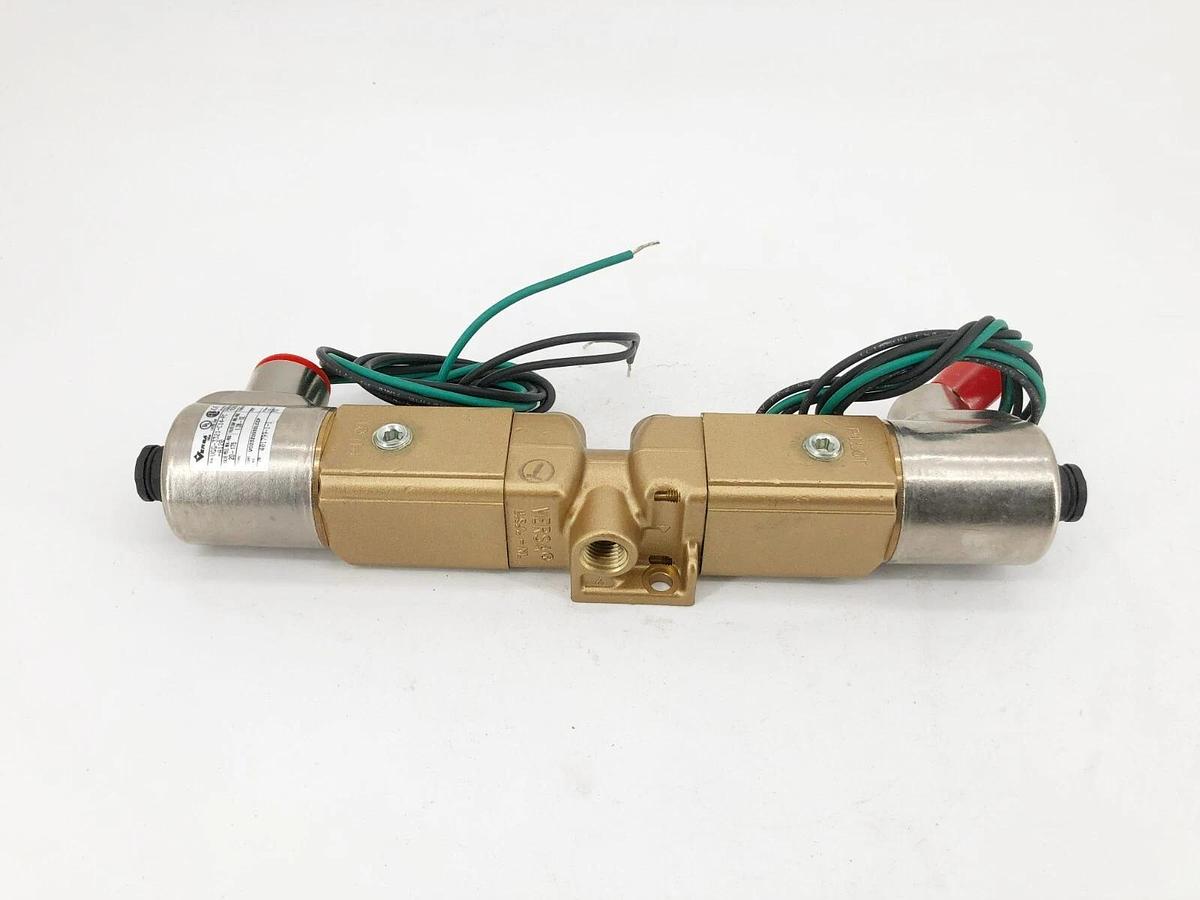 New Versa VGG-3321-C14-PC-A120 Air Valve 3-Way 2-Pos. Brass 120V 60Hz - No Box