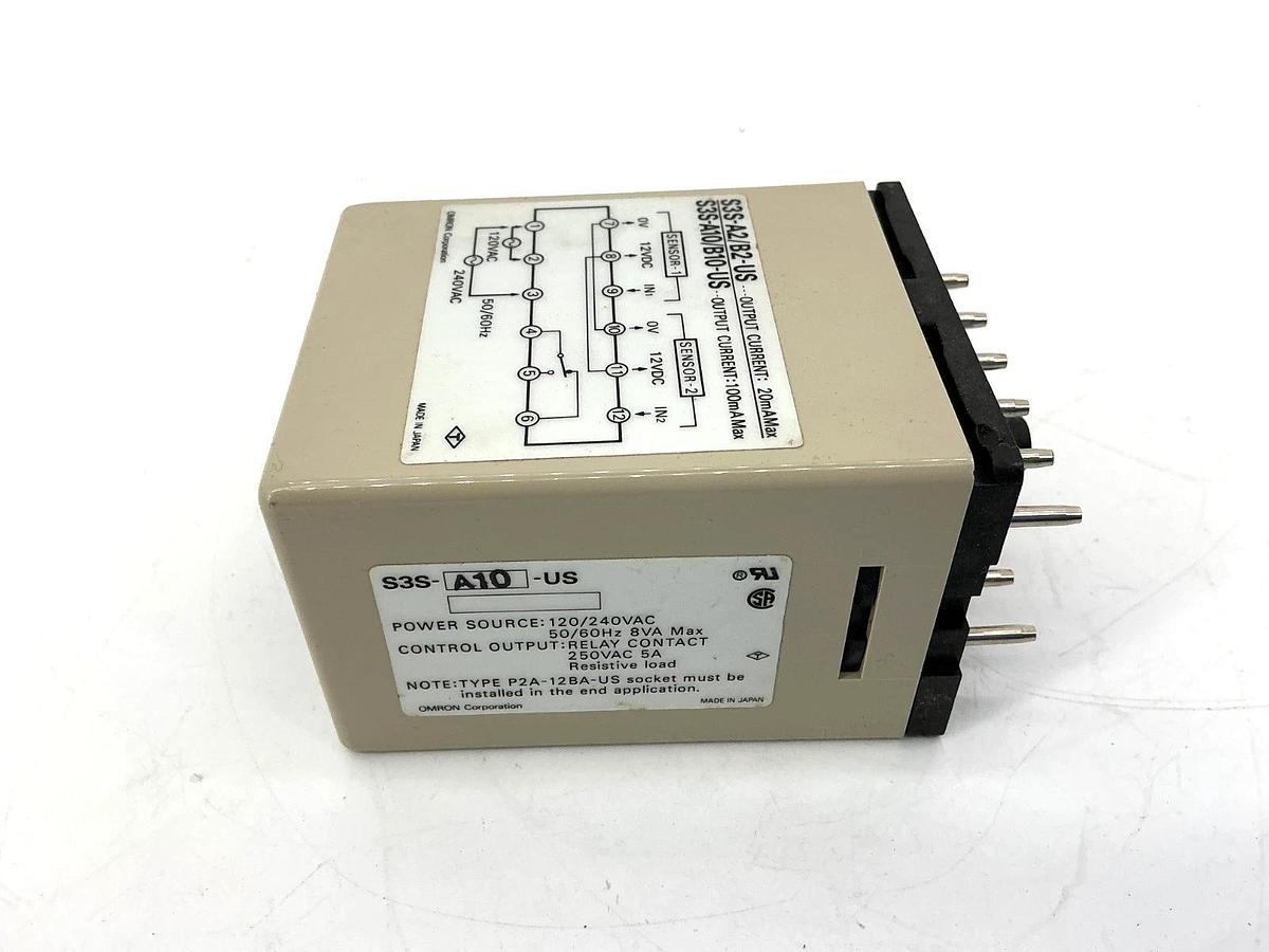 New Omron S3S-A10-US Controller Unit 12-Pin 120/240VAC Relay Contact 5A 250V