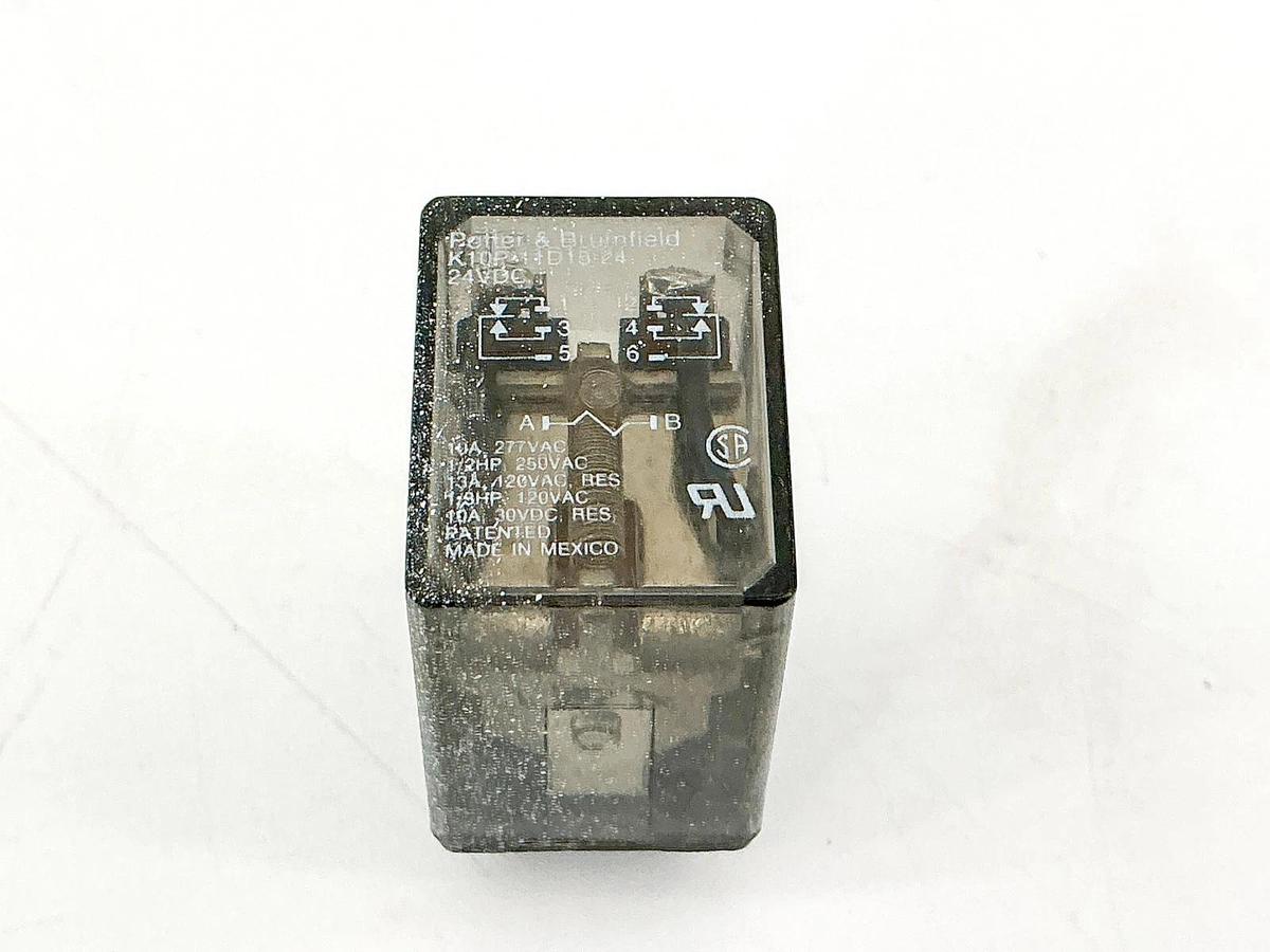 Used New Lot of 5 Tyco Potter & Brumfiel K10P-11D15-24 Relay 24VDC 10A 1/2HP