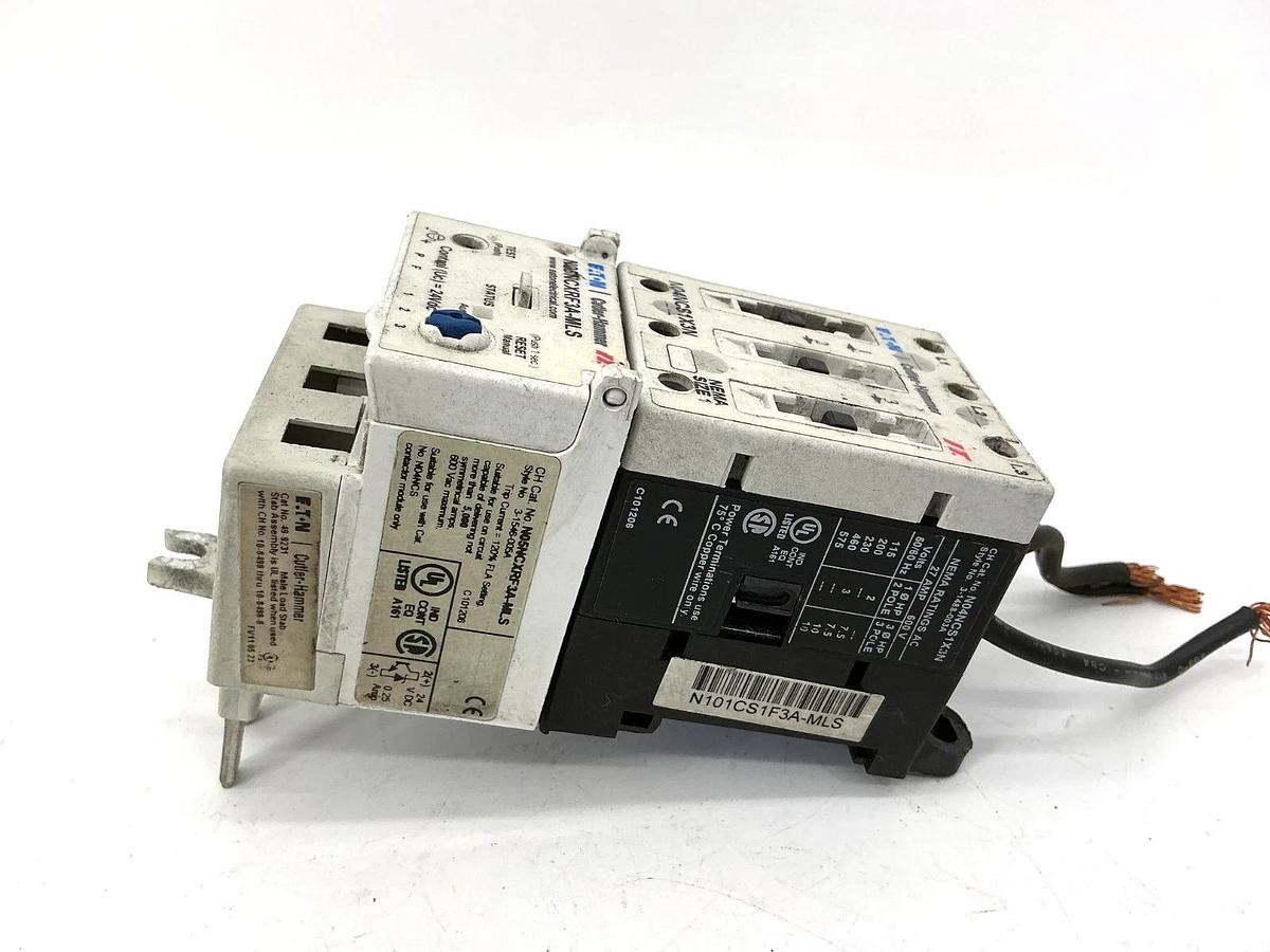 Used Eaton Cutler-Hammer N101CS1D3A-MLS Starter 3P 27A N04NCS1X3N N05NCXRF3A-MLS