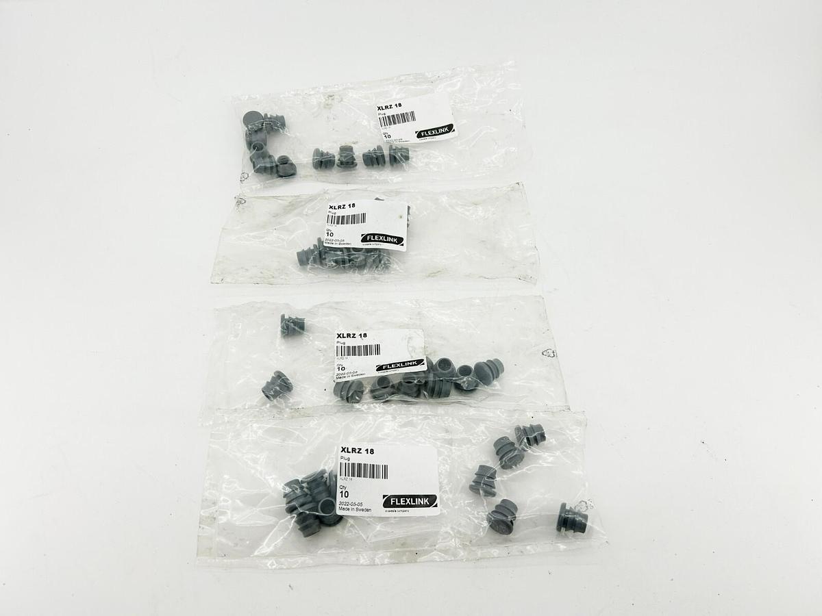 Lot of 40 New FlexLink XLRZ 18 End Plugs