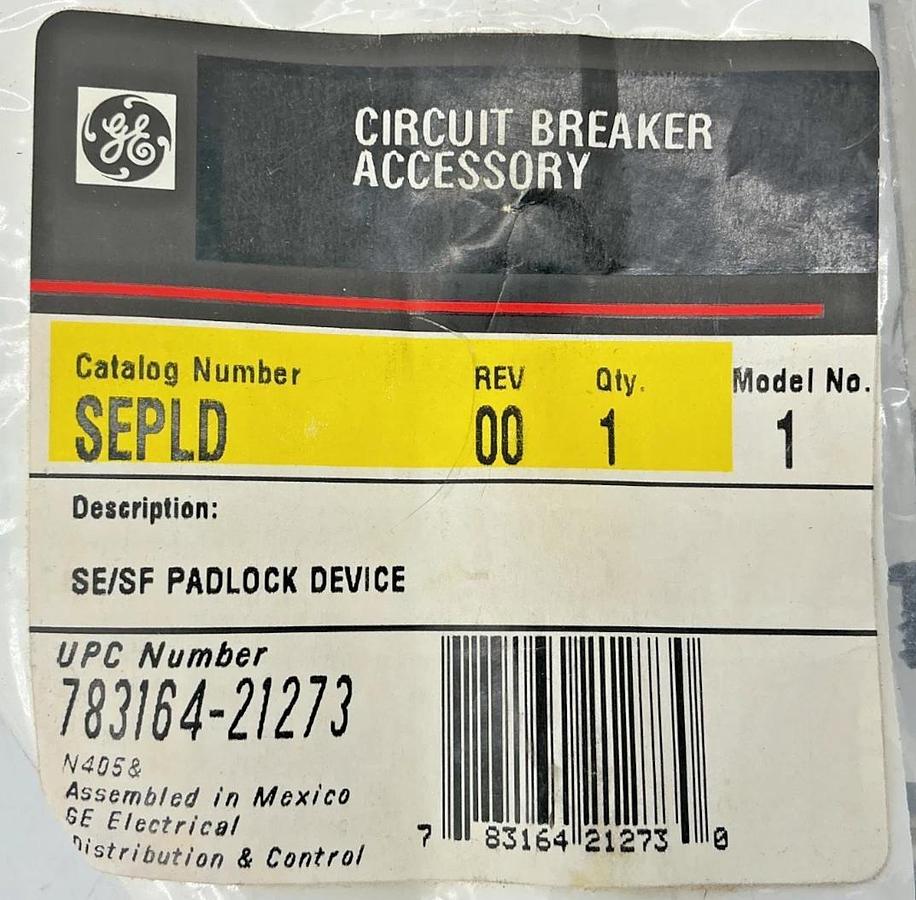 New GE General Electric SEPLD Circuit Breaker Accessory SE/SF Padlock Device