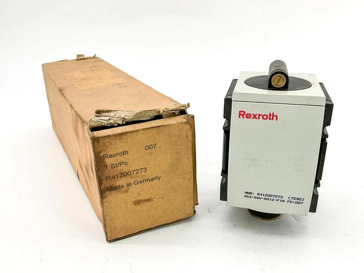 New Rexroth R412007273 Pneumatic Valve 16Bar 1600kPa AS3-SSV-G012-FIA