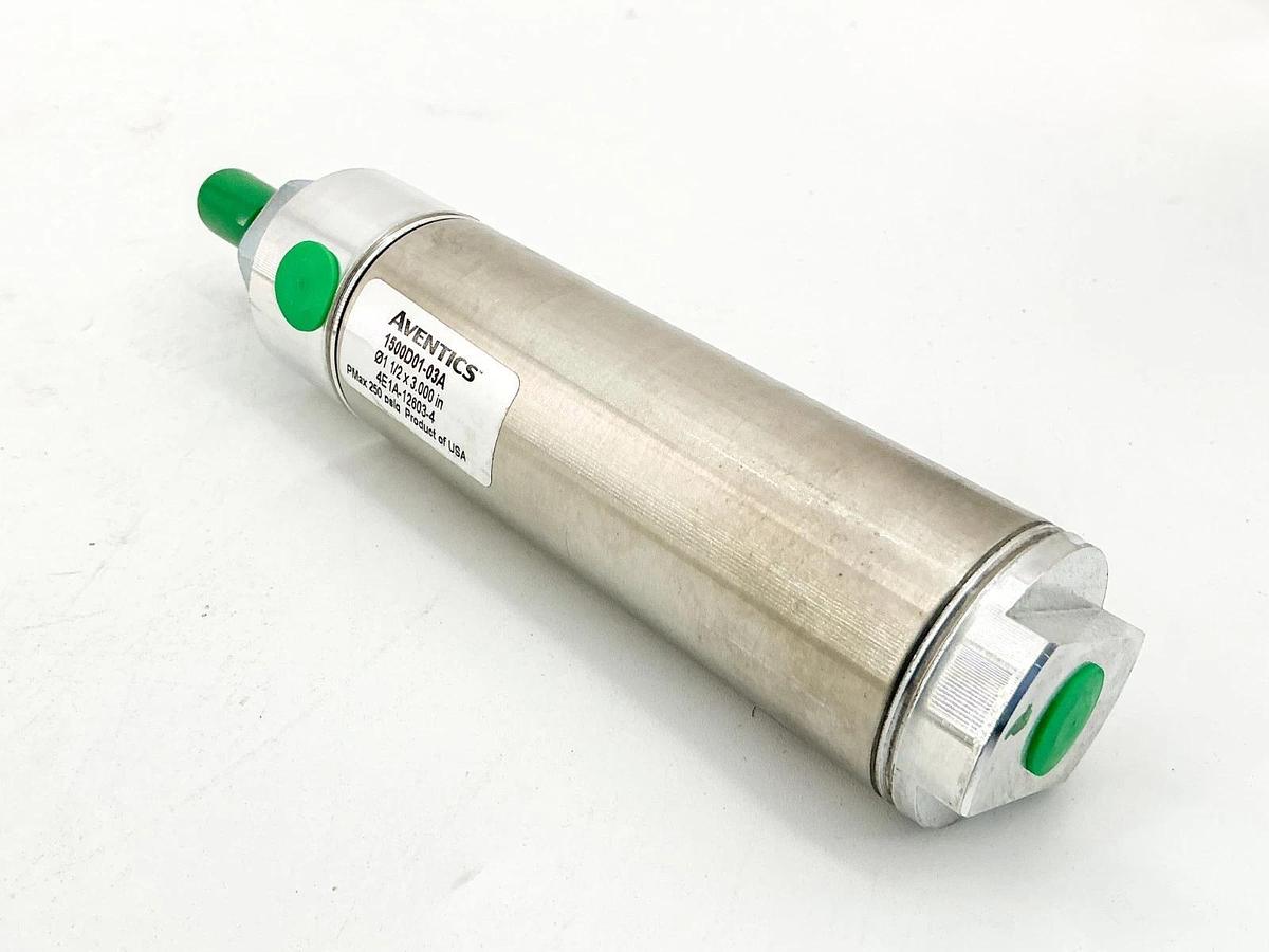 New Aventics 1500D01-03A Pneumatic Cylinder 1-1/2X3.00" 4E1A-12603-4 - No Box