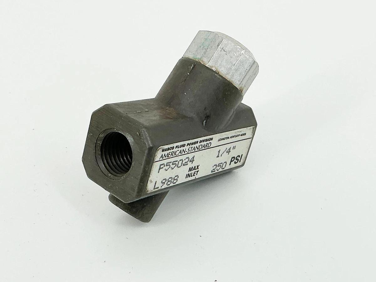 New Wabco Fluids P55024 Check Valve 1/4" 250PSI L988- No Box