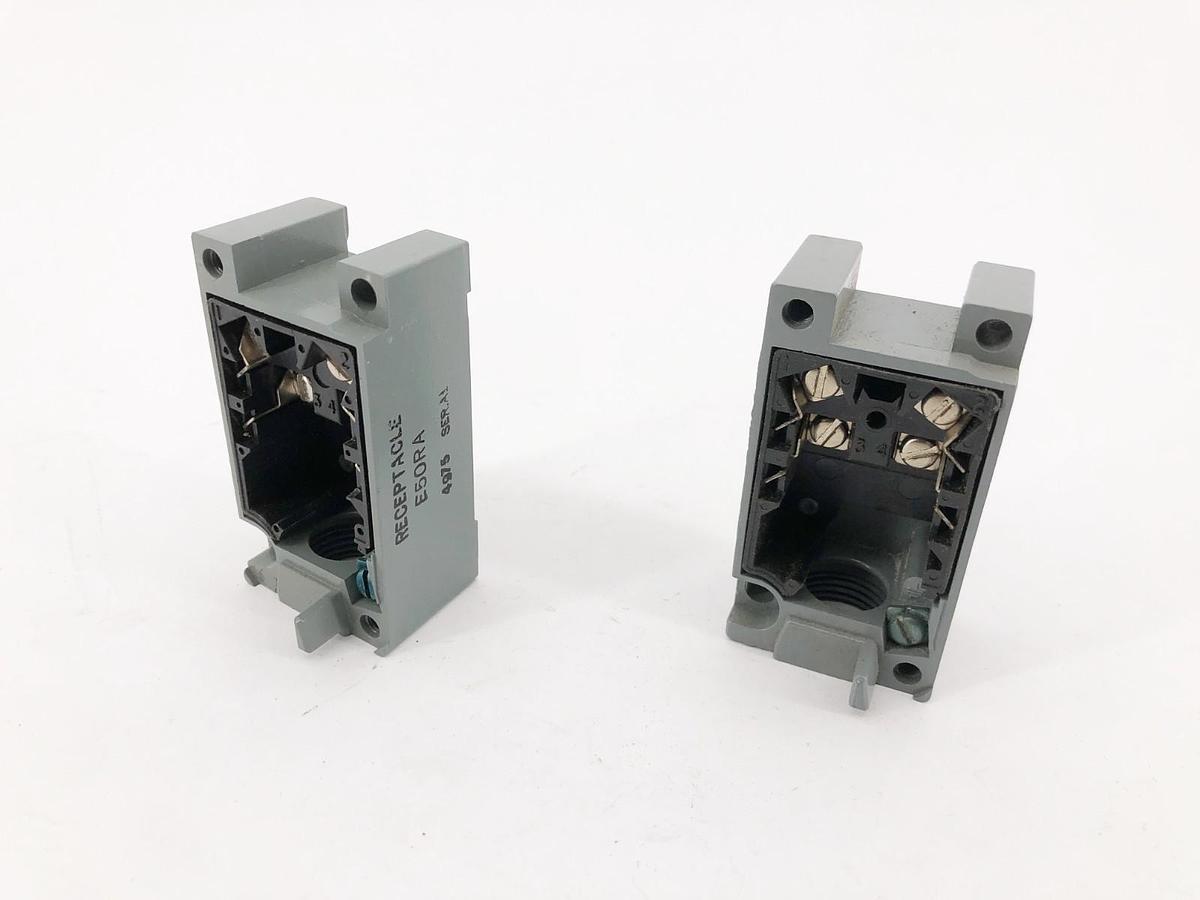 Lot of 2 New Cutler-Hammer E50RA Limit Swich Receptacles 5 Terminals - No Box