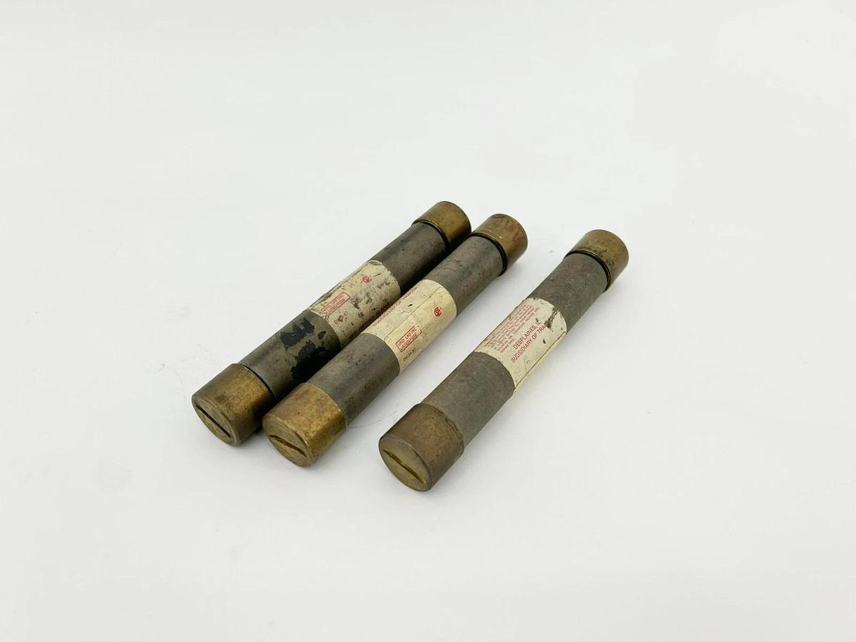 Lot of 3 New Littelfuse RLS-15 Renewable Fuses, 15 A, 600VAC