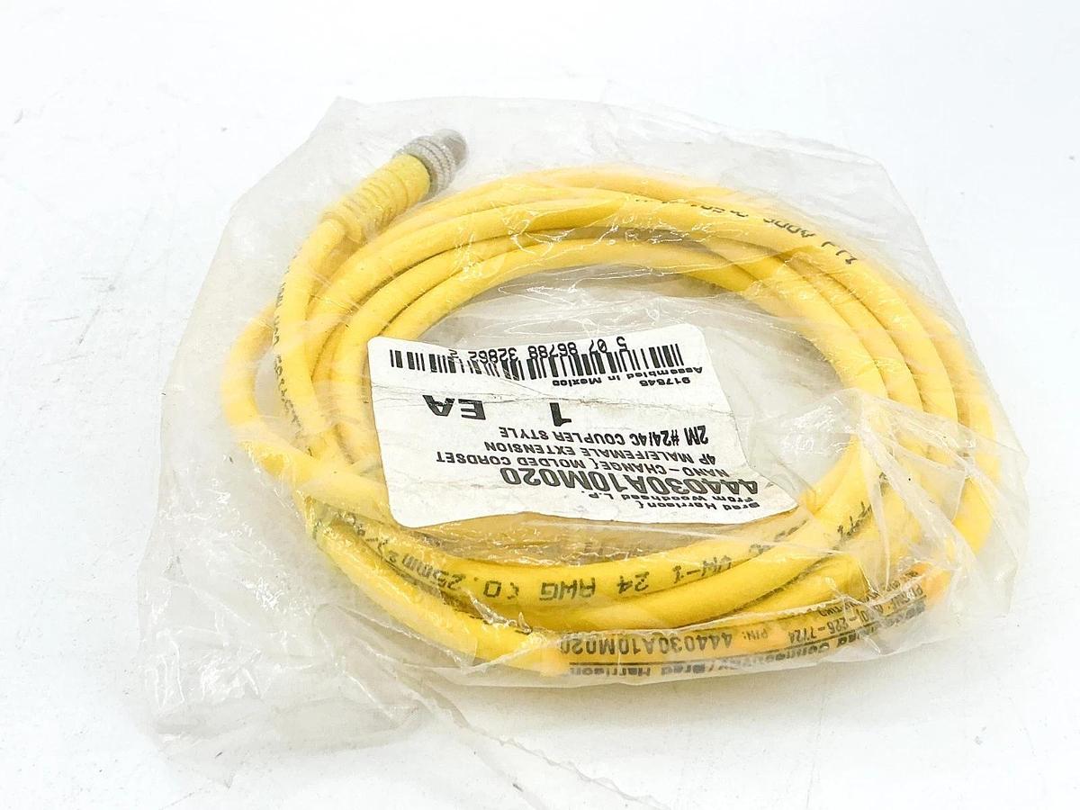 New Brad Harrison 444030A10M020 Cordset 4P Male/Female Extension