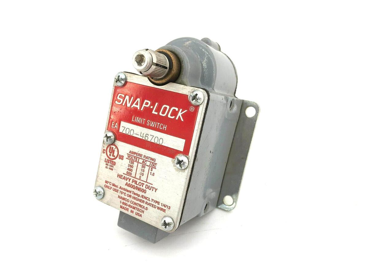 New Namco Controls EA700-46700 Snap-Lock Limit Switch 125/250/480/600VAC -No Box