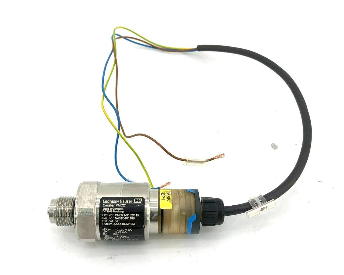 Used Endress+Hauser Cerabar PMC21-3182/115 Pressure Transducer PMC21-AA1A1KJWBJA