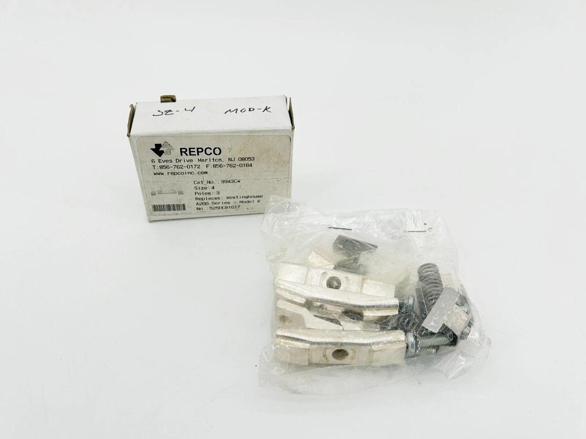 New Repco 9943CW Contact Kit Size4 3P Replaces Westinghouse 5250C81G17