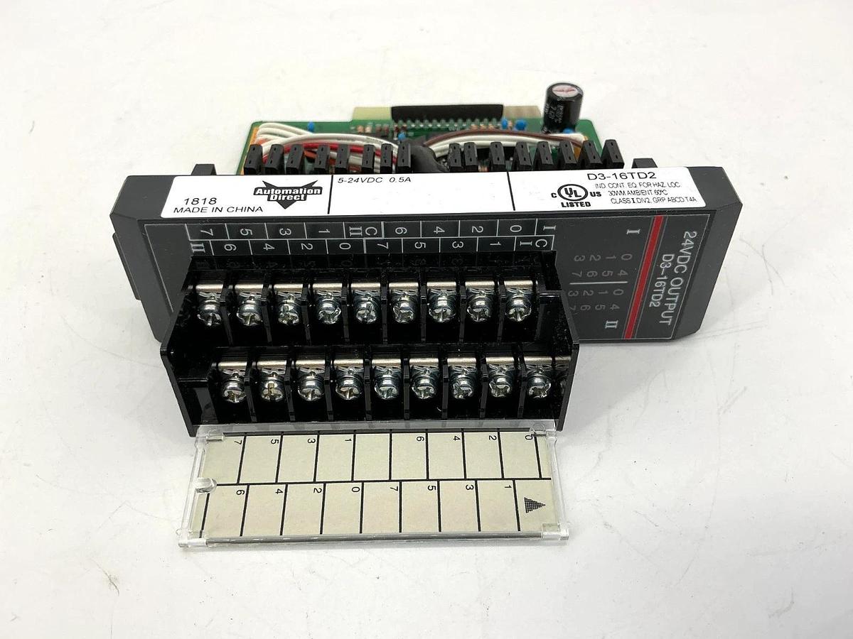 New Automation Direct D3-16TD2 Output Module 16-Point 5A 5-24VDC D316TD2