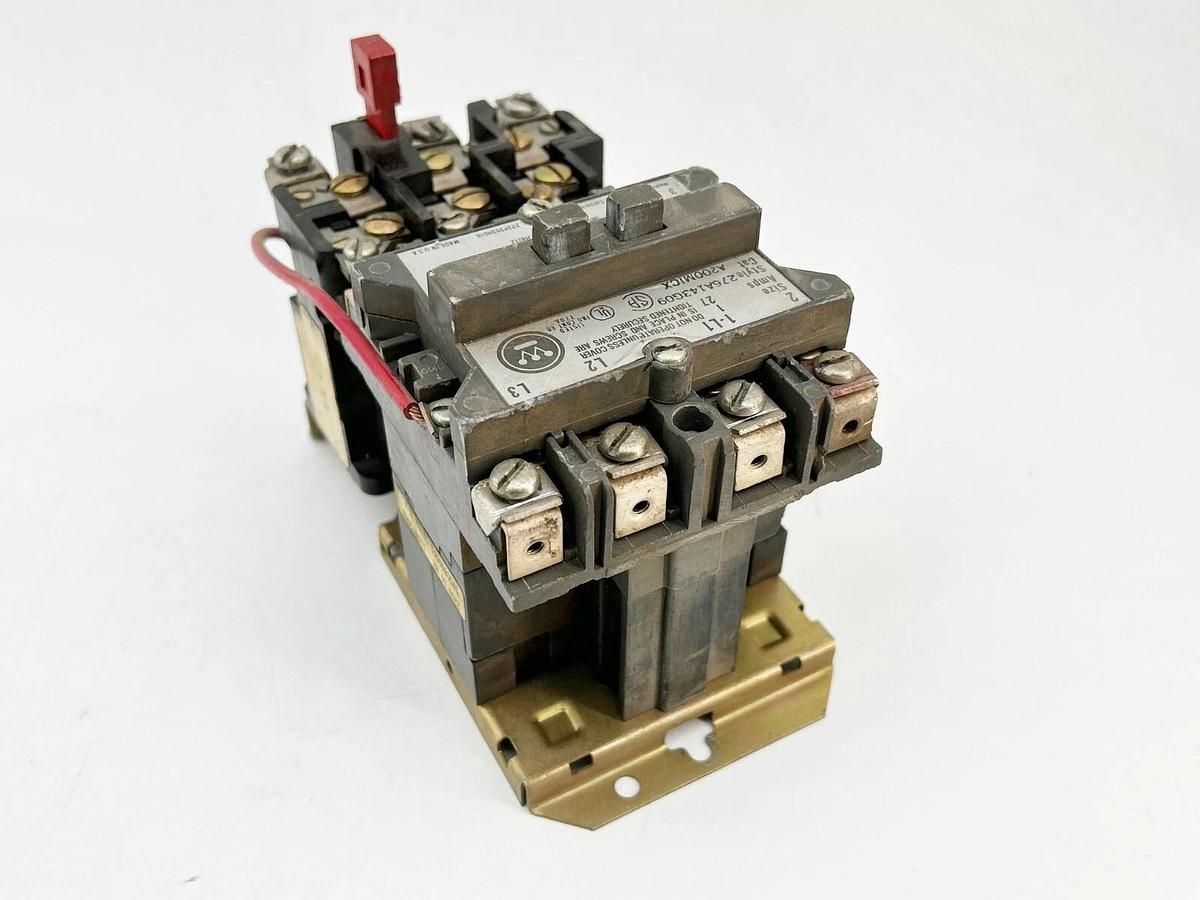 Used Westinghouse A200M1CX Motor Starter Non-Reversing A200 3P 480V 50/60Hz