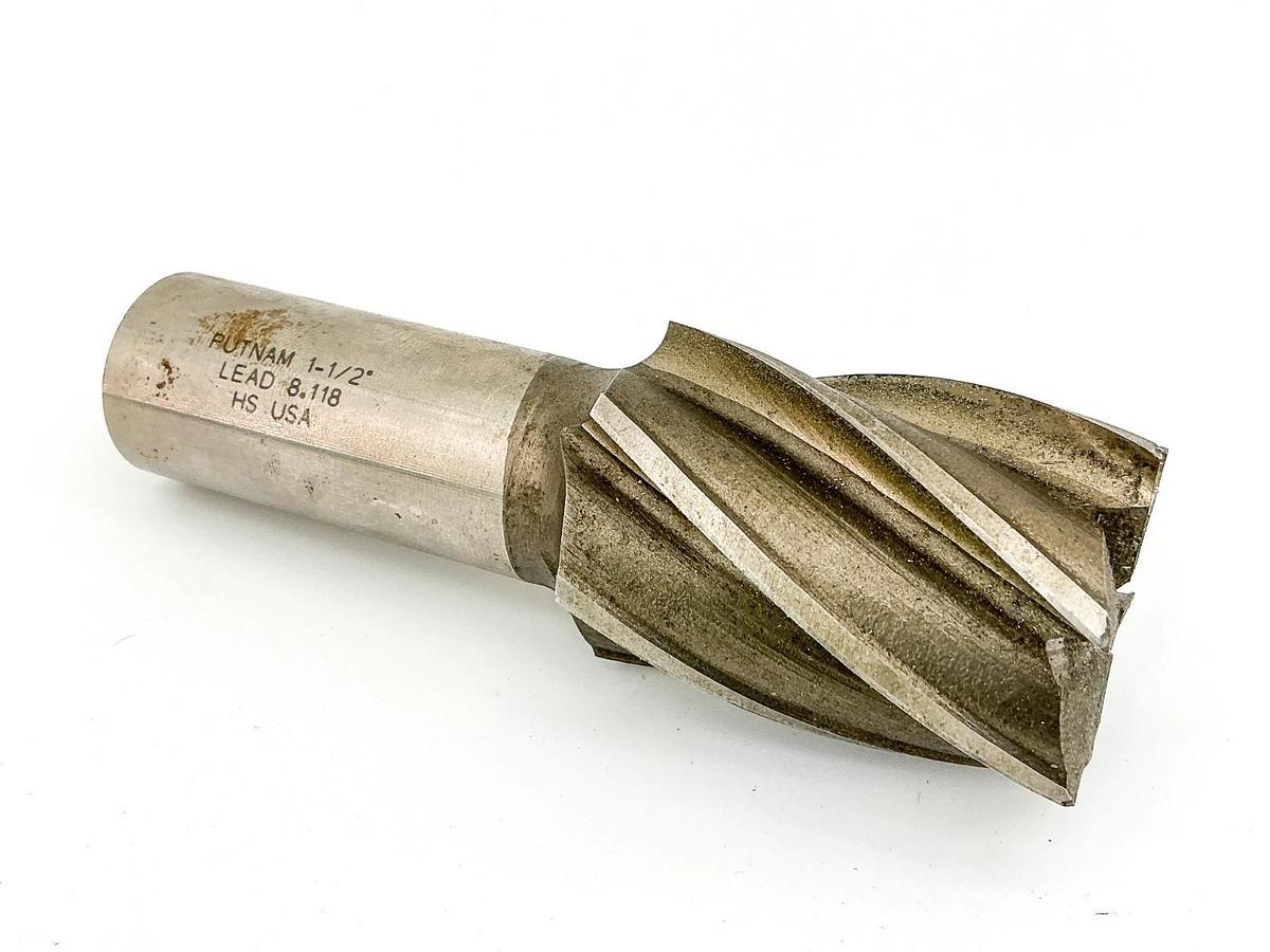 Used Putnam 1-1.2" End Mill Cutter Lead 8.118