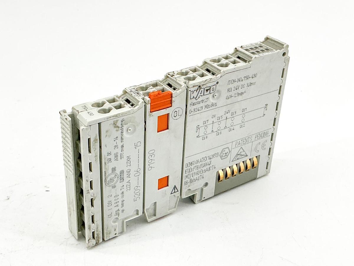 New Wago 750-430 8 Channel Input Module 24VDC - No Box