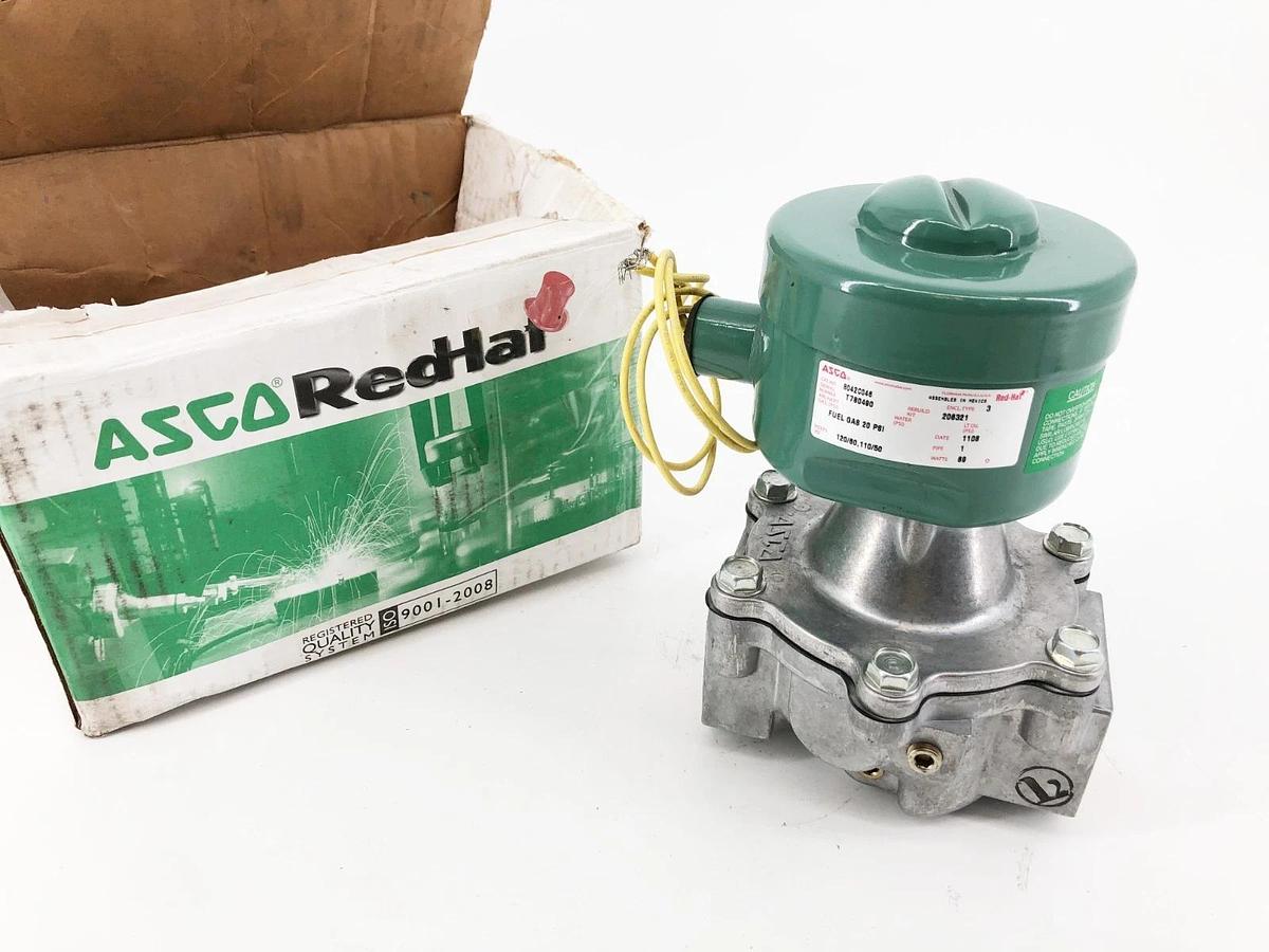 New Asco 8042C046 110/120V Solenoid Valve 1" Fuel Gas 20psi 69W