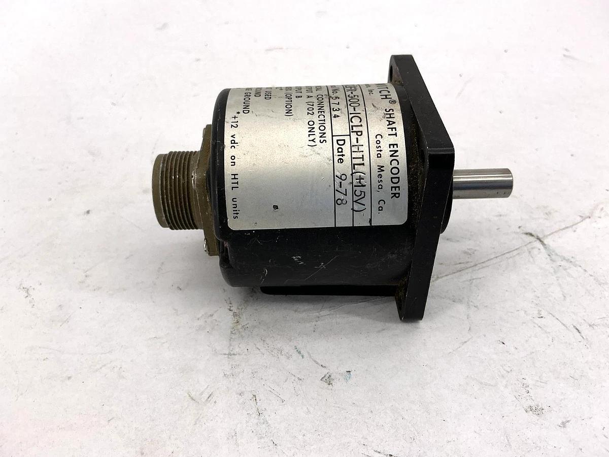 Used Disc 702FR-500-1CLP-HTL (+15V) Shaft Encoder 7-Pin