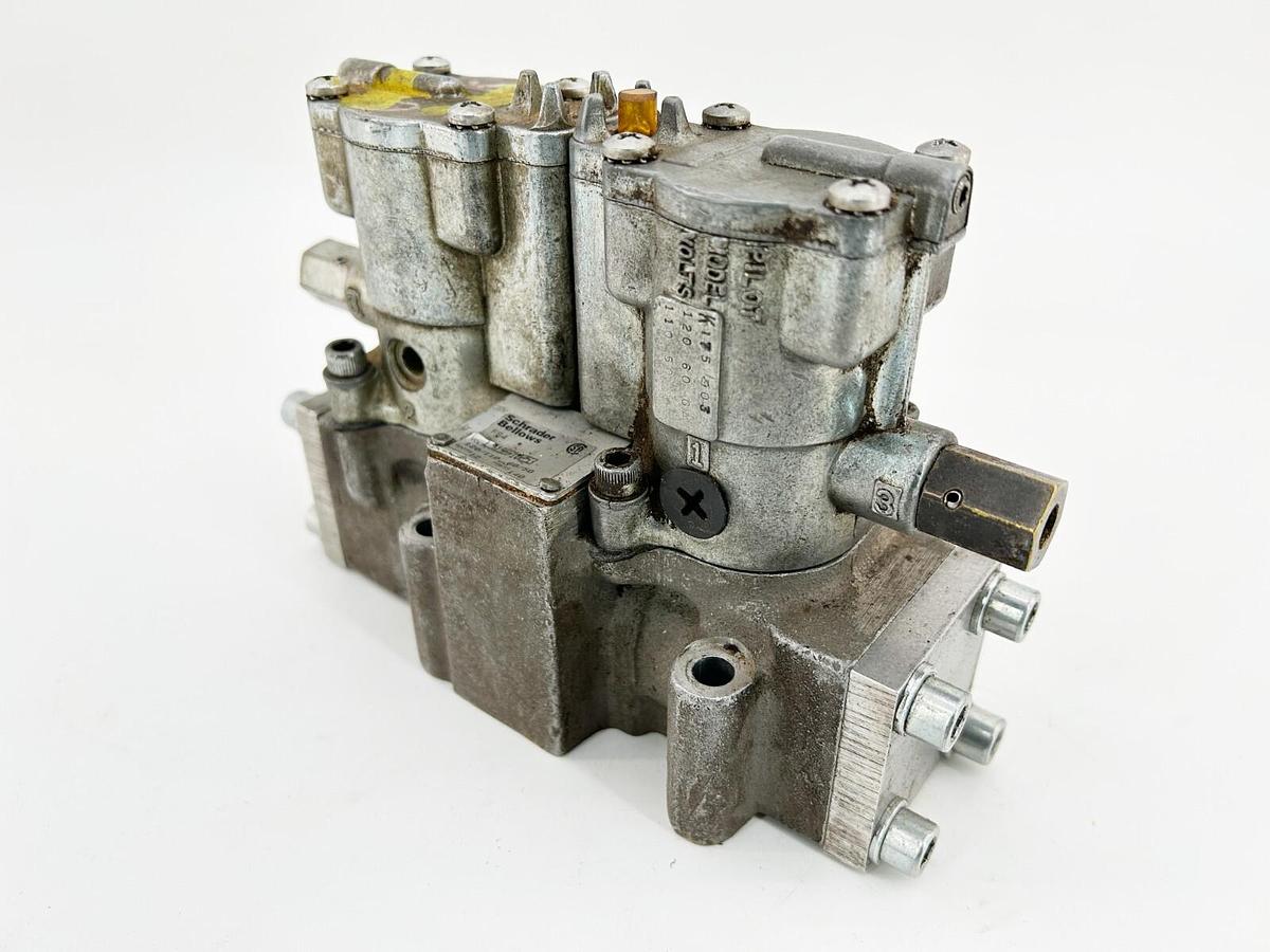 Used Schrader Bellows L5155910253 Solenoid Valve 120Vac 1/2 4W2P DBL