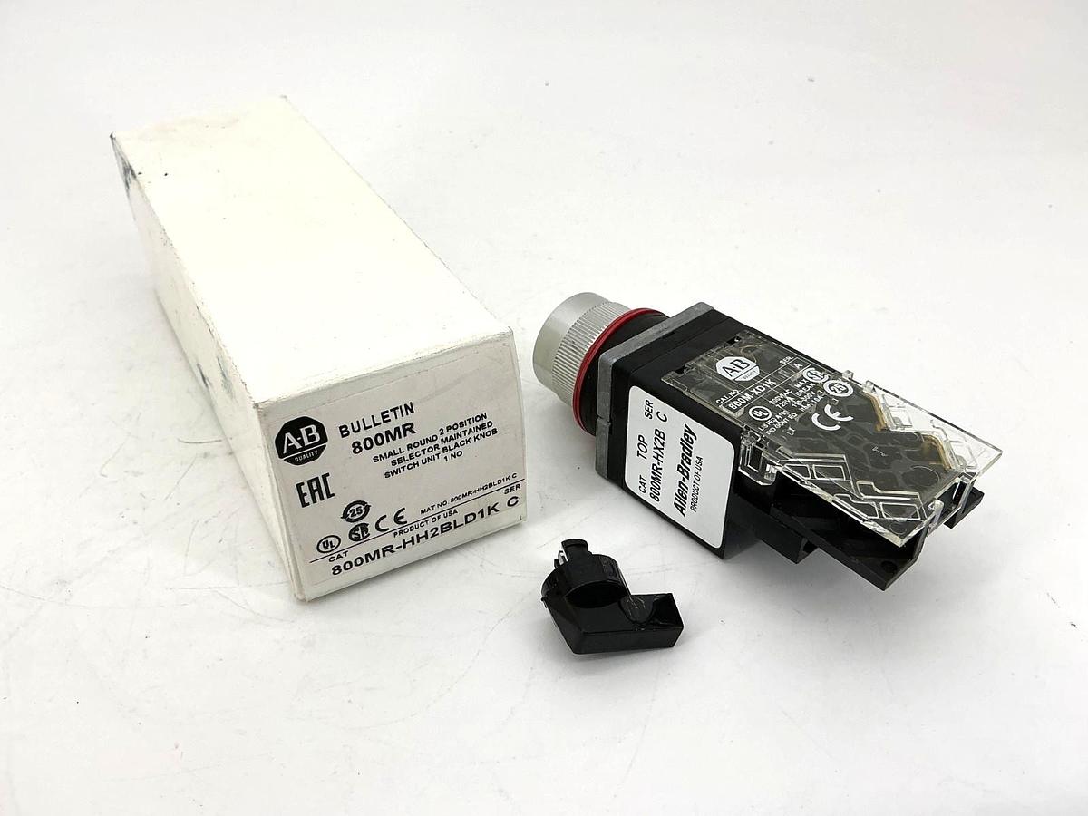 New Allen Bradley 800MR-HH2BLD1K Ser C Selector Switch Unit 2Pos 1NO