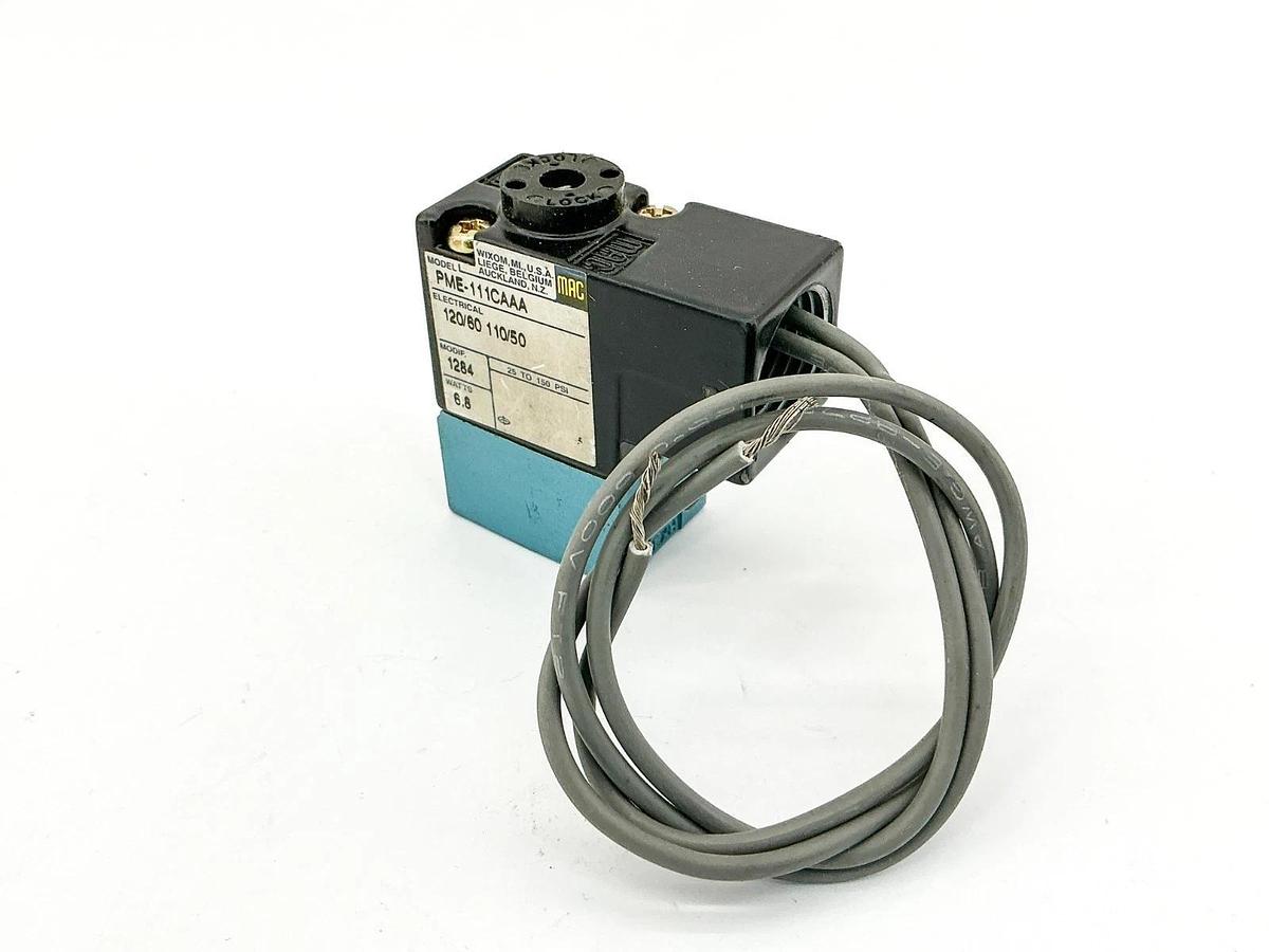 New Mac Valves PME-111CA Solenoid Valve 110/120V 6.8W 25-100PSI