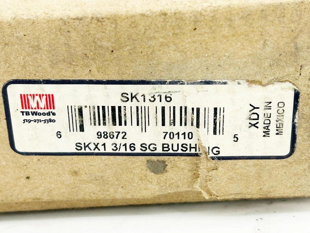 New TB Woods SK1316 QD Bushing 1.1875" Bore 3.875" Flg OD 1.8750" LTB SK x 13/16