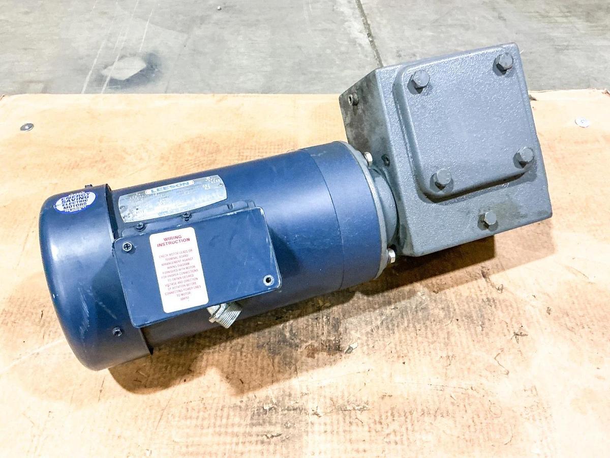 Used Leeson Dayton 121035.00 Electric Motor Model C145T17FC35D W/ S6MDF3111N Gear Box