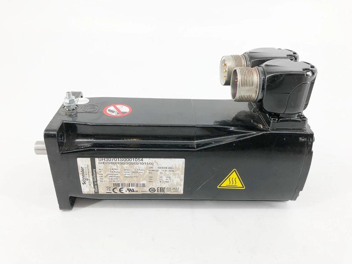 Used Schneider Electric SH30701S0001054 Servo Motor SH070/60010/0/3/00/00/10/11/00