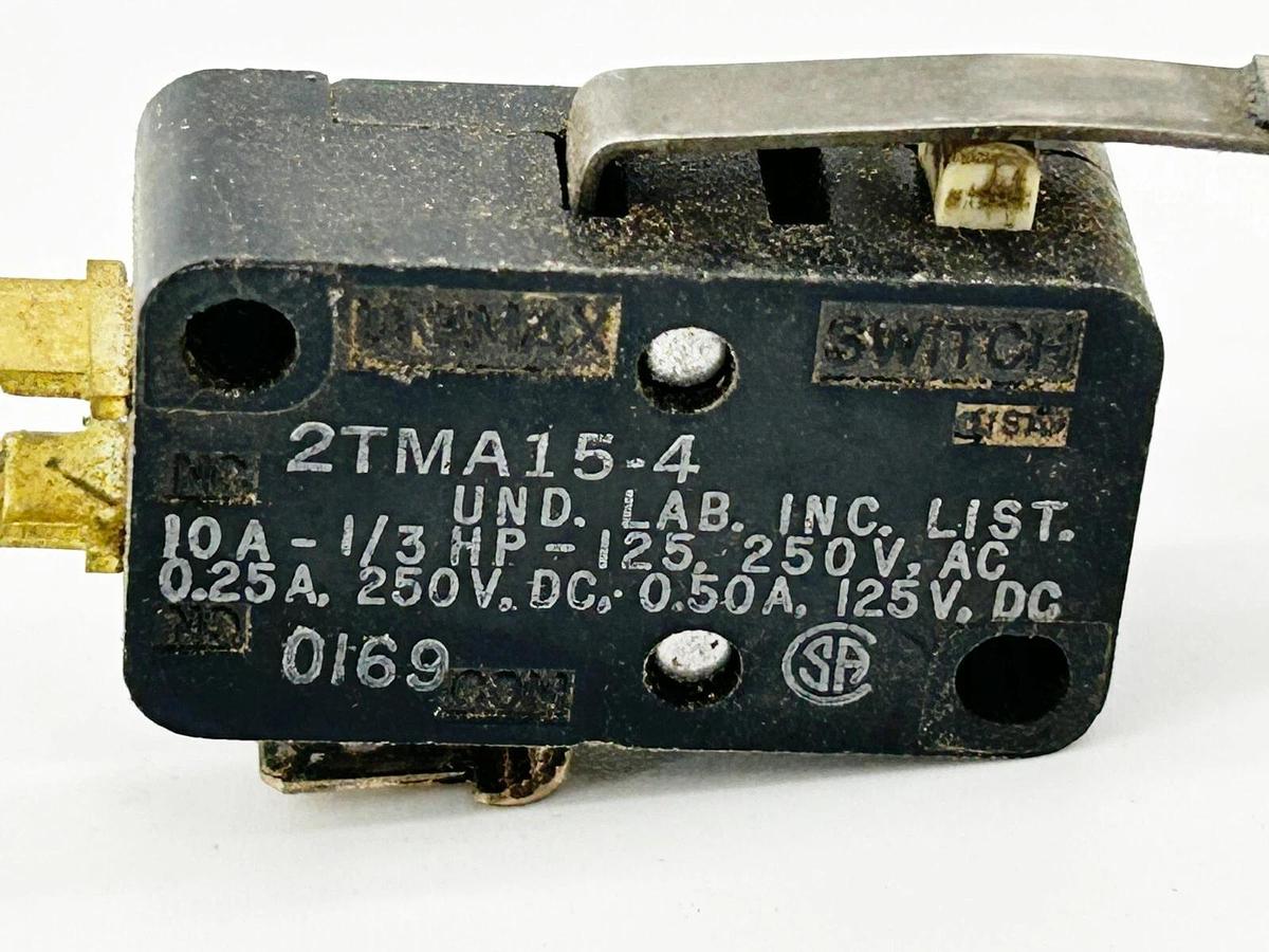 Used Lot of 3 Honeywell 2TMA15-4 Limit Switch Snap Action 10A 1/3HP 250V