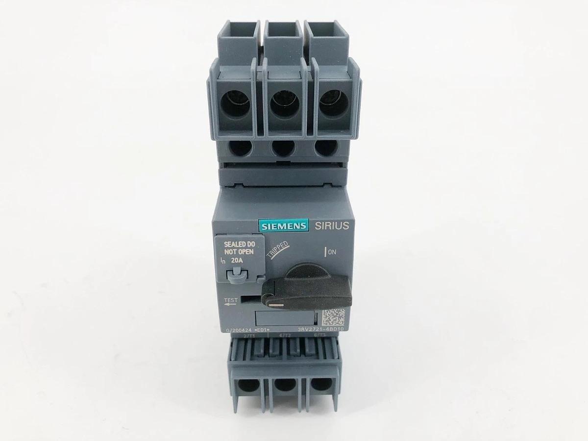New Siemens 3RV2721-4BD10 Circuit Breaker 20A Size S0 UL489