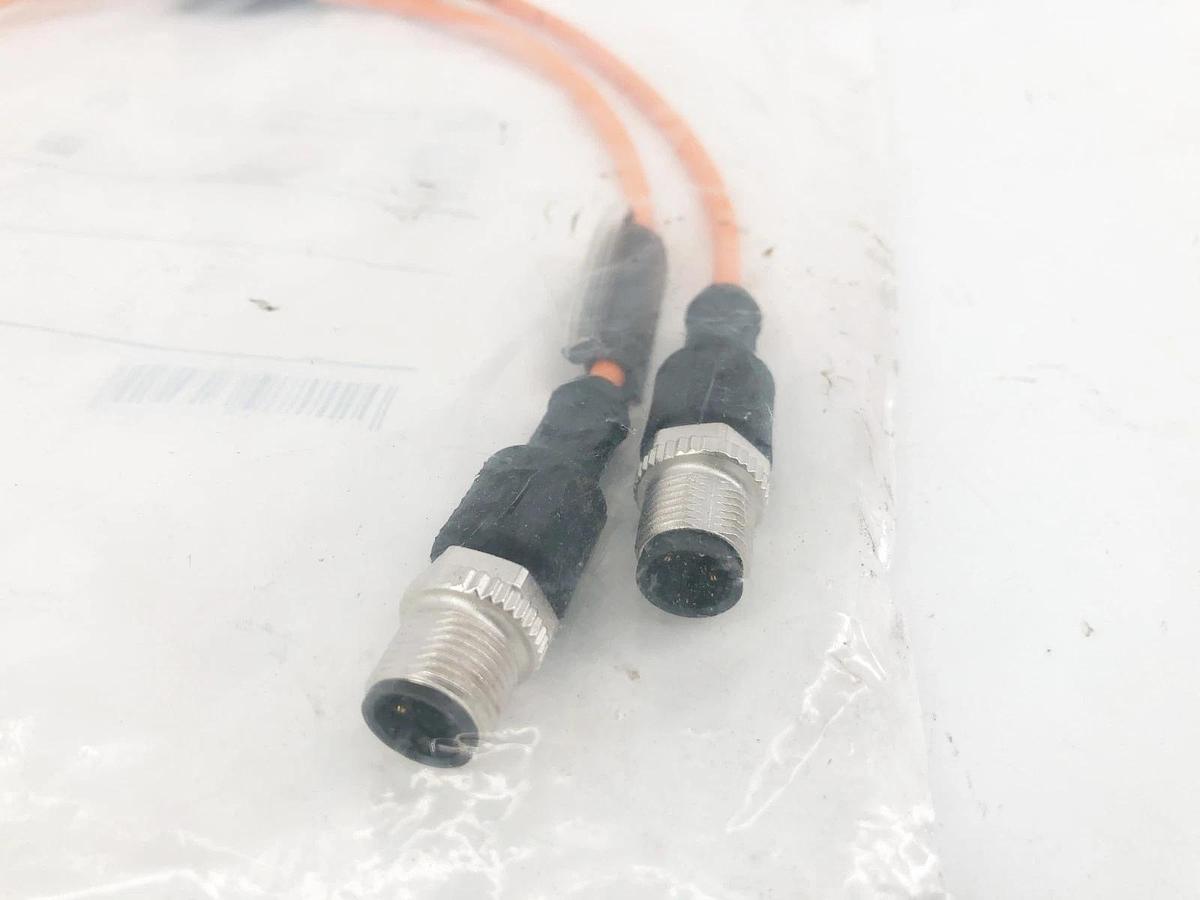 New IFM E12723 Y-Splitter Cable M12 Socket / 2x M12 Plugs