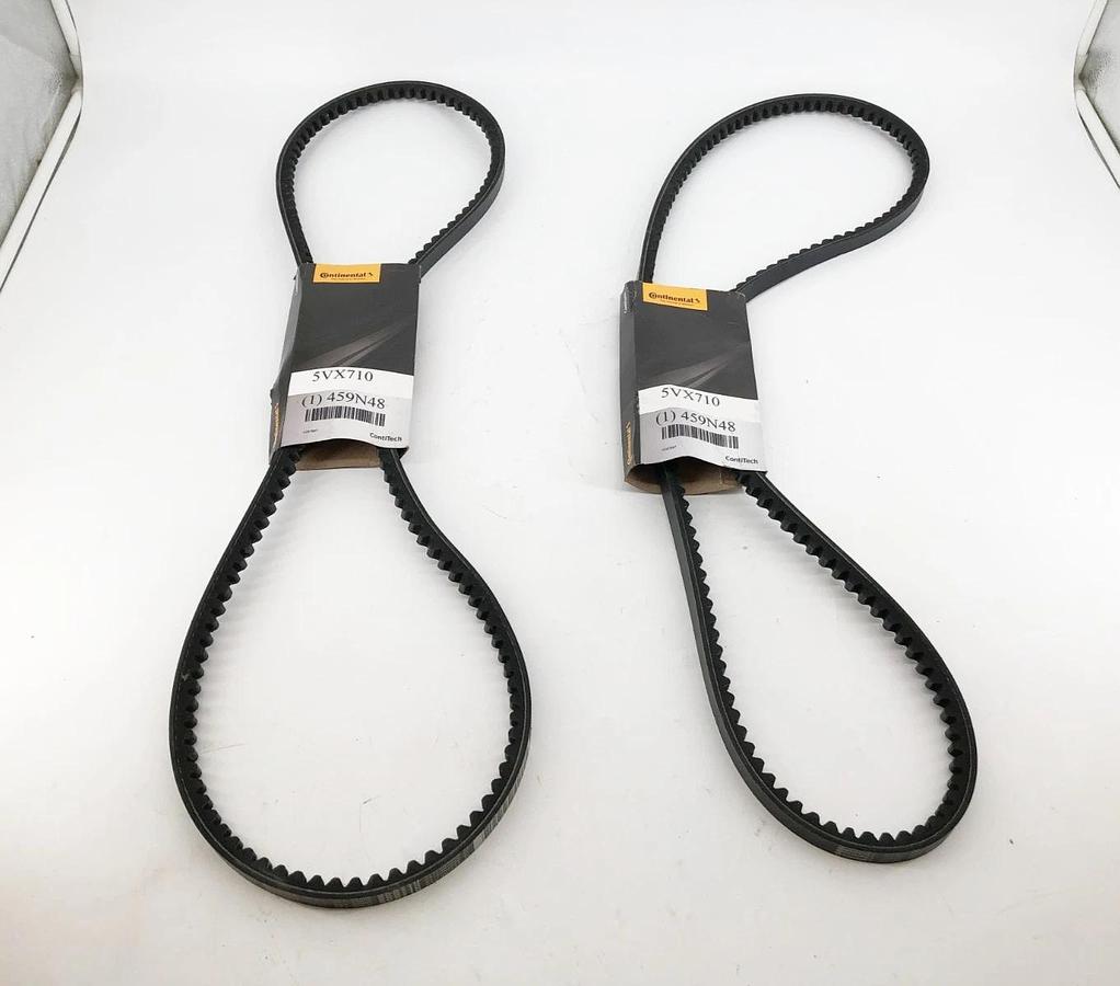 Lot of 2 New Continental 5VX710 Cogged Belts 459N48 - No Box
