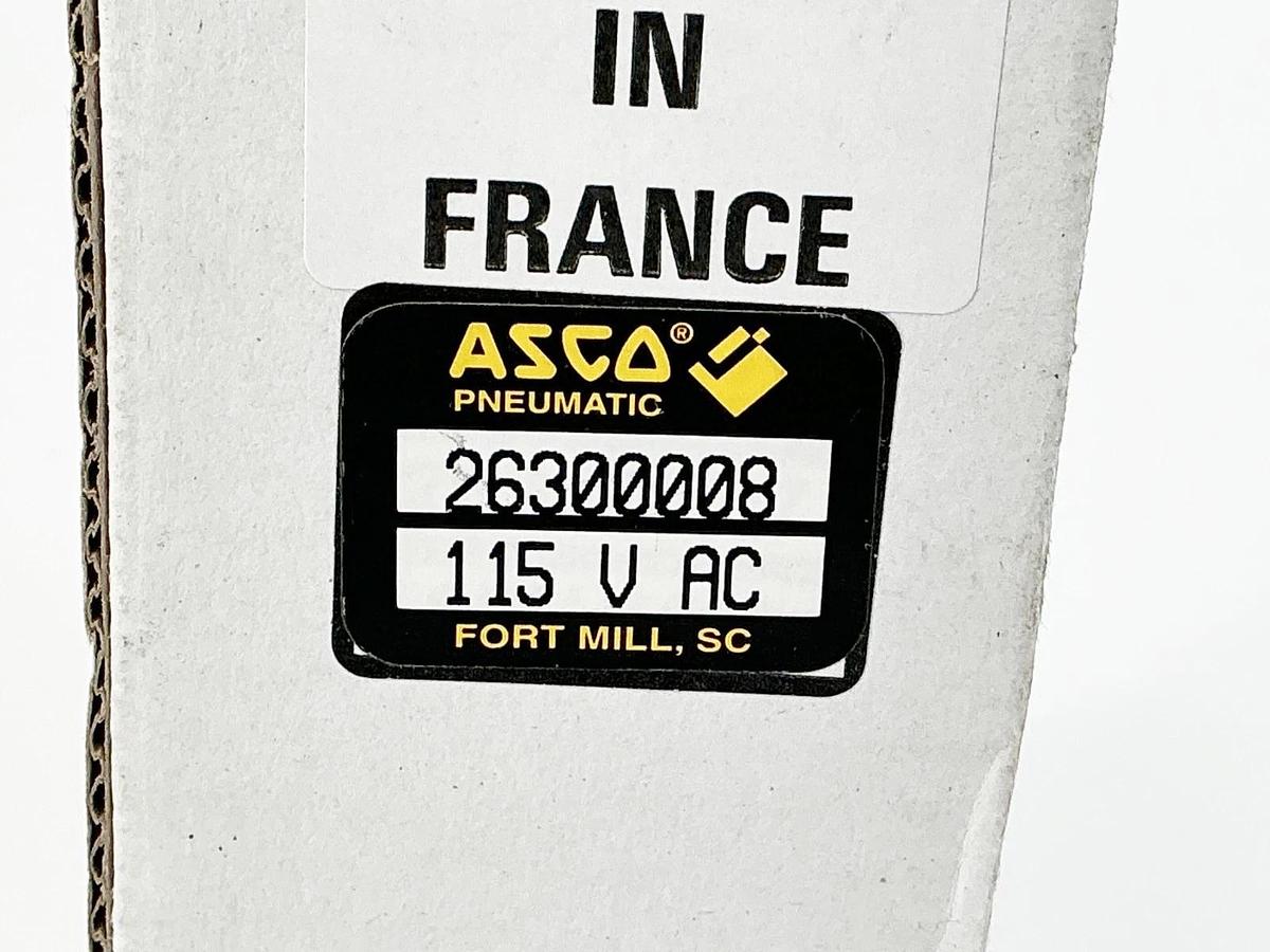 New Asco 26300008 Solenoid Valve 115/120V 50/60Hz - No Box