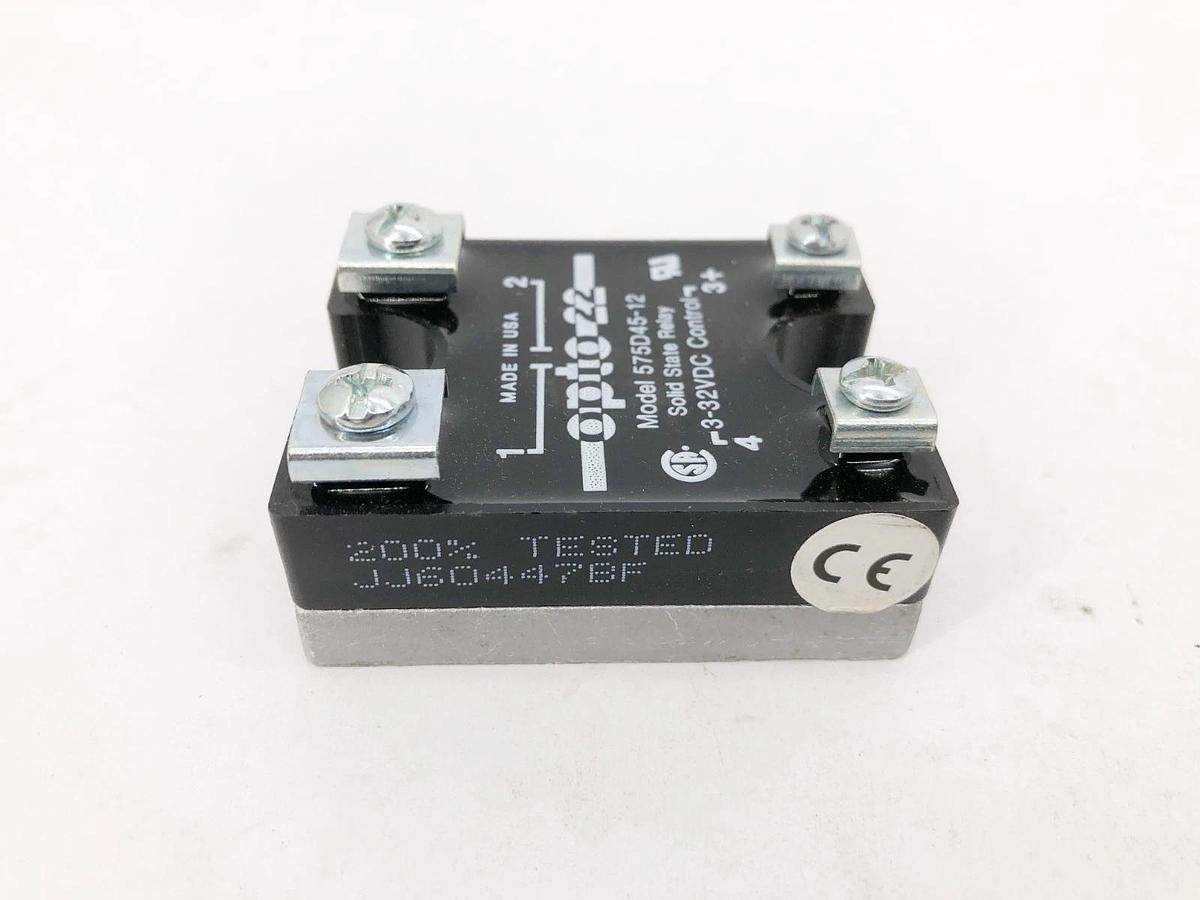 New Opto 22 575D45-12 Solid State Relay 3-32VDC Control - No Box