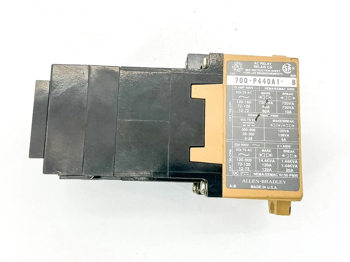 Used Allen Bradley 700-P440A1 AC Relay 600V 10A 720VA Ser.B
