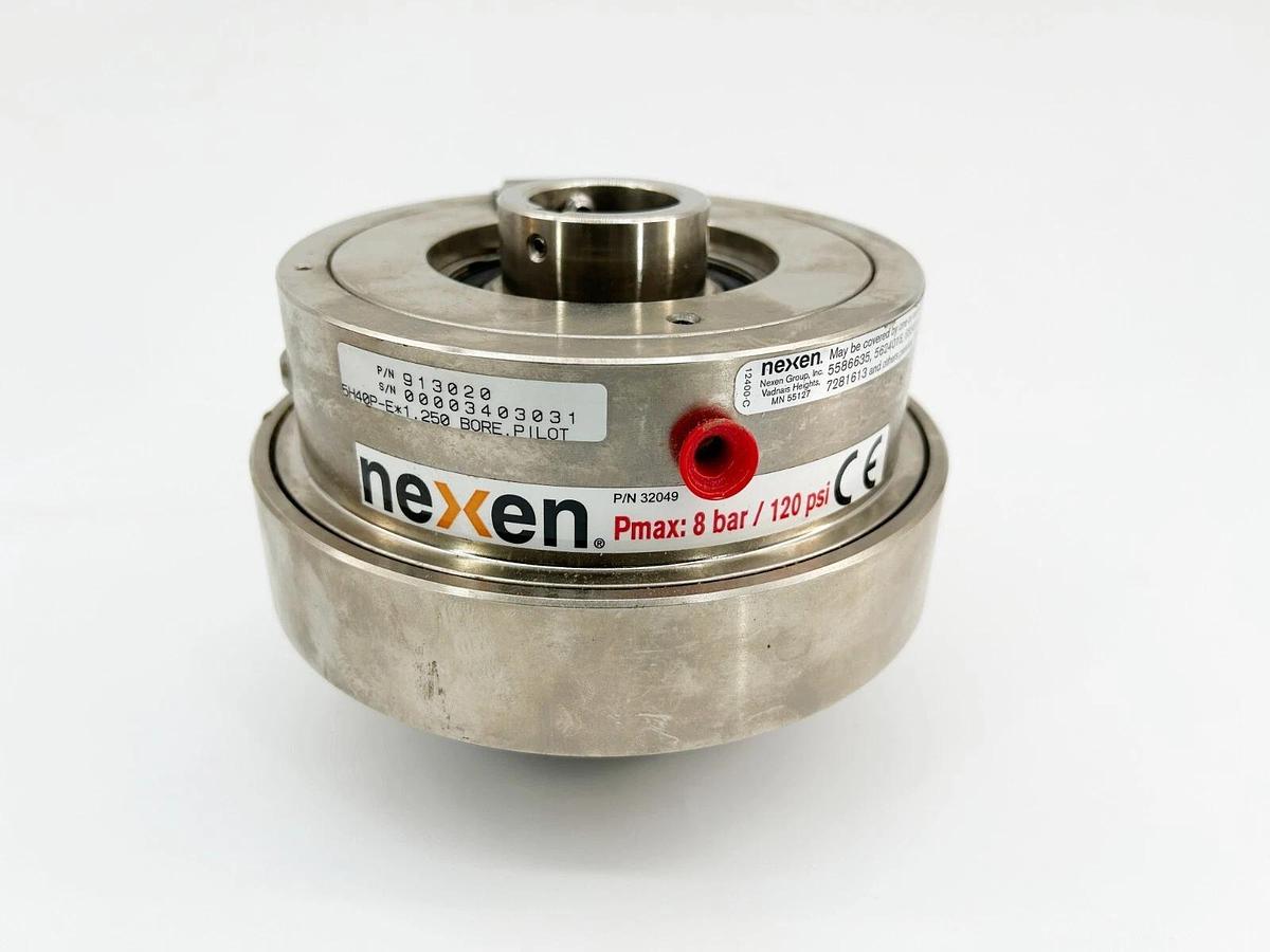 New Nexen 913020 Tooth Clutch 1.2500" Bore 120PSI 1/8NPT Finished W/Keyway