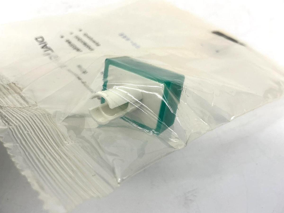 Lot of 2 New Dialight 328-0072 Illuminated Switch/Pushbutton Cap Rectangle Green