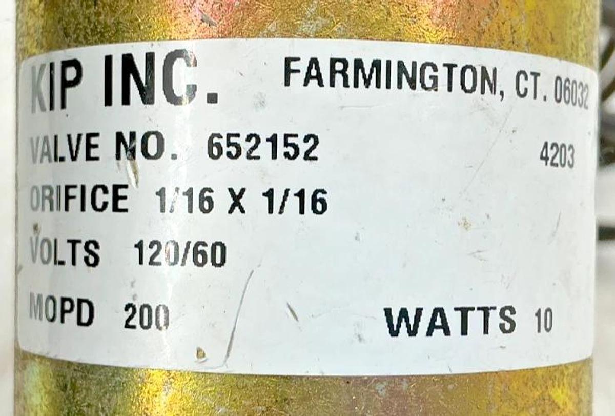 New KIP Inc 652152 Valve Coil ORFICE 1/16X1/16 MOPD 200 10W 120VAC 60HZ - No Box