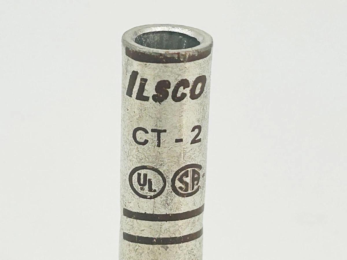 New Lot of 4 Ilsco CT-2 Copper Compression Lug 2AWG Die 33 Brown