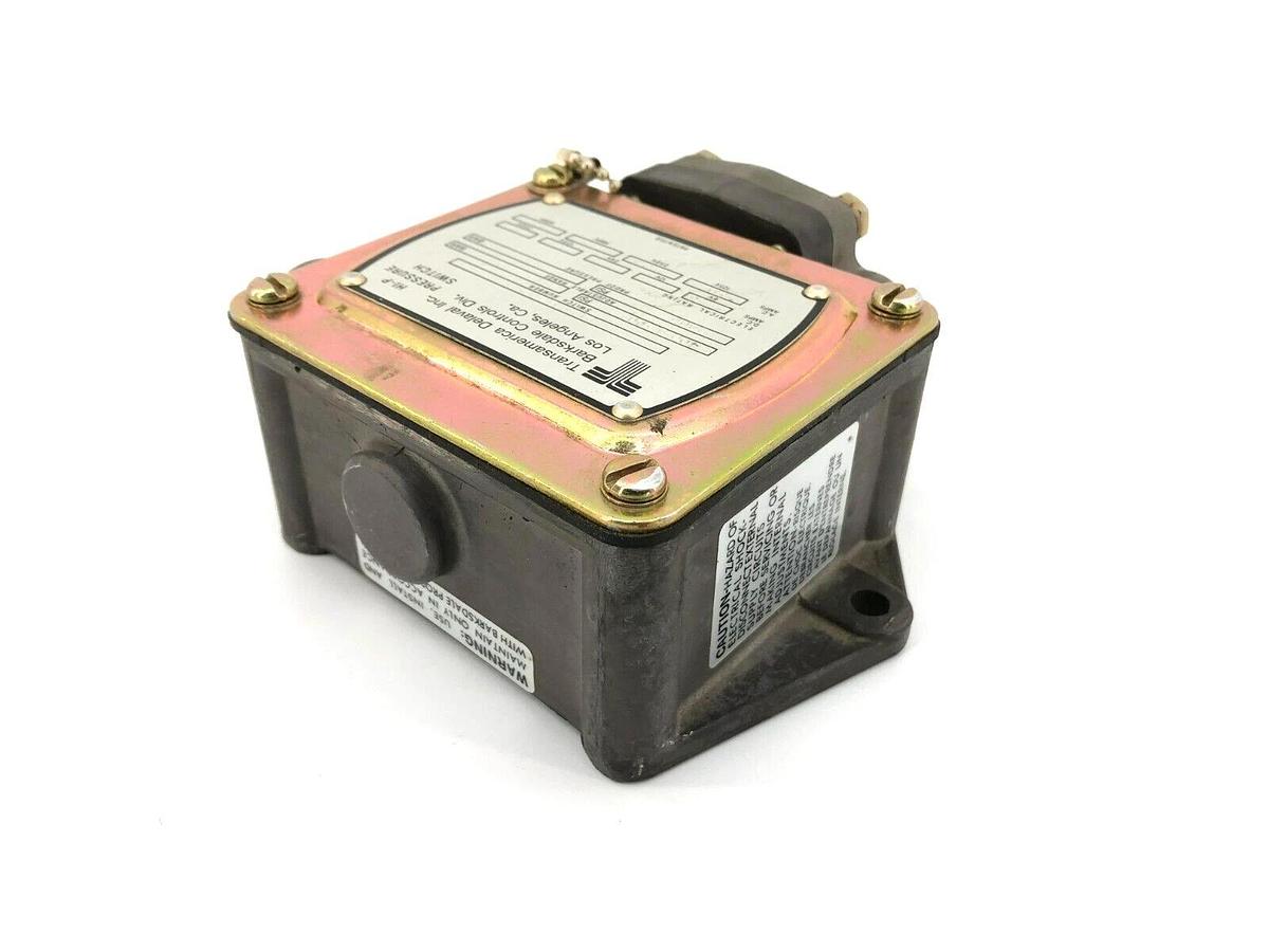 New Barksdale P1H-J1600SS-T High Pressure Switch 400-1500psi Range, 2000psi Max
