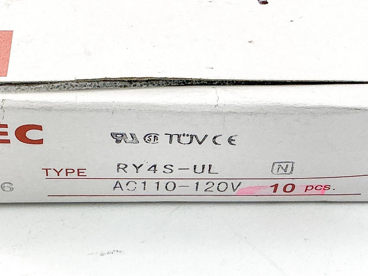 New Box of 10 IDEC RY4S-UL Relay AC110-120V 67926