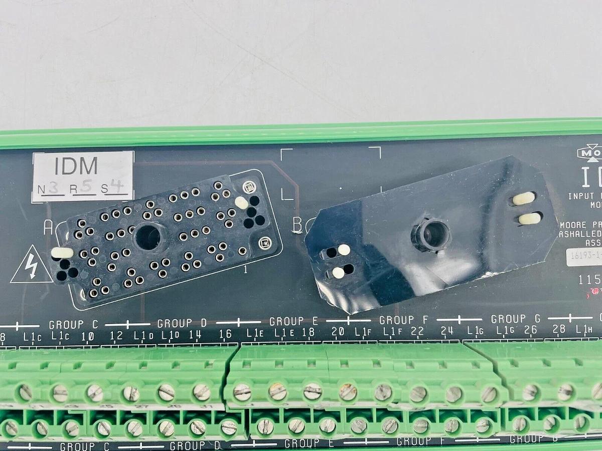 Used Siemens Moore 16193-1-4 IDM Marshalled Termination Board 115VAC