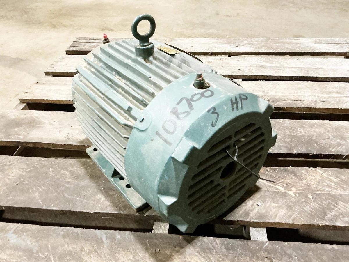 Used Reliance P18C3345C XC Electric Motor 575V 3HP 3PH 3520RPM L182T